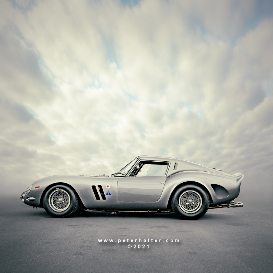 Portrait of a Ferrari 250 GTO.
